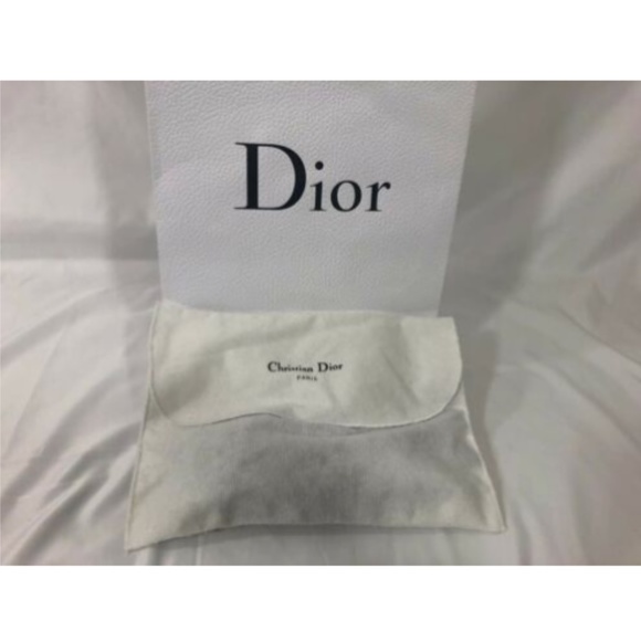 Christian Dior Womens Gloves Black Leather Cotton - Picture 12 of 12